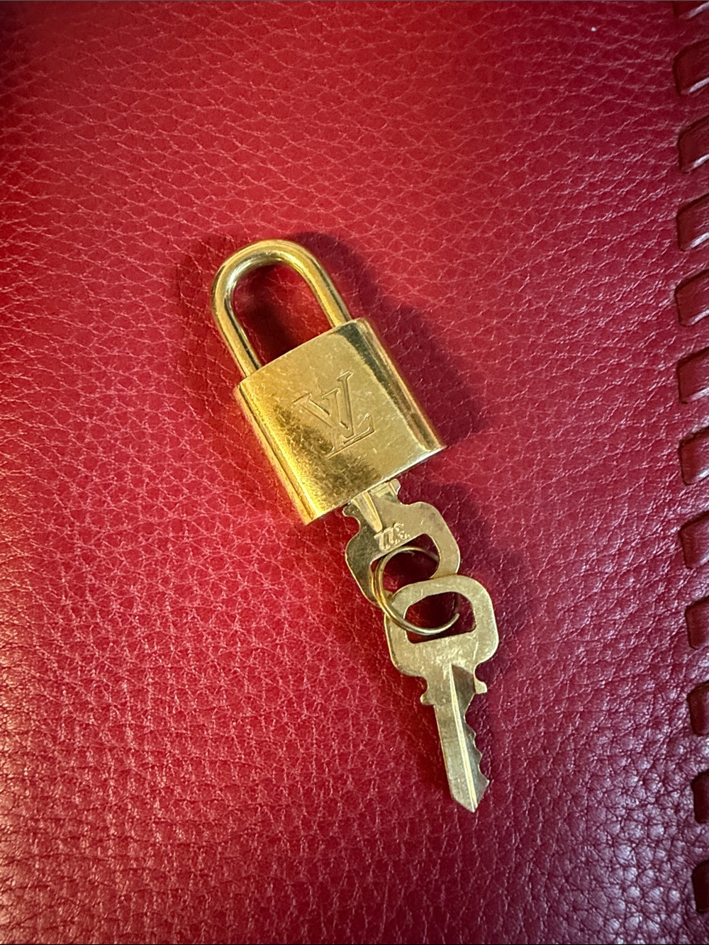Louis Vuitton Gold Lock and Key #322